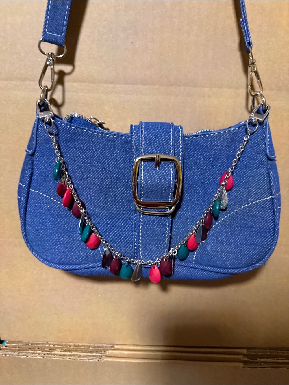 Multicolor Charm Chain bag not for sale